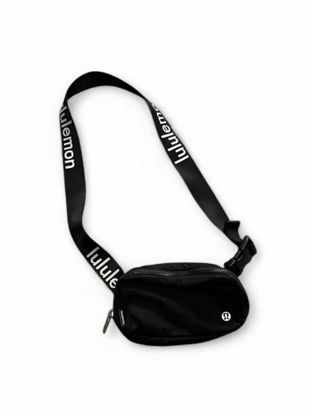 Lululemon Everywhere Belt Bag 1L Black Wordmark Logo Strap Fanny Pack